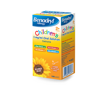 BENADRYL ALLERGY CHILDREN’S 2+ ORAL SOLUTION