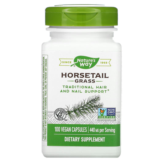 NATURE’S WAY HORSETAIL GRASS, 100 VEGAN CAPSULES