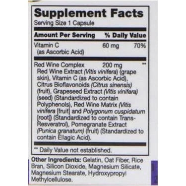 21ST CENTURY RESVERATROL RED WINE EXTRACT, 90 CAPSULES