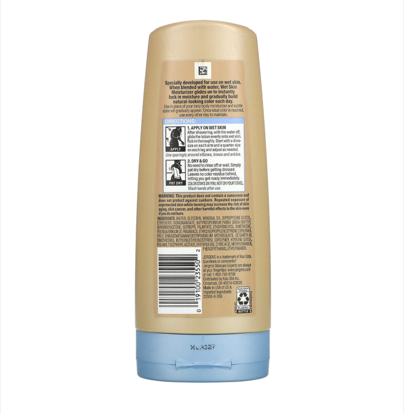 JERGENS NATURAL GLOW WET SKIN MOISTURIZER