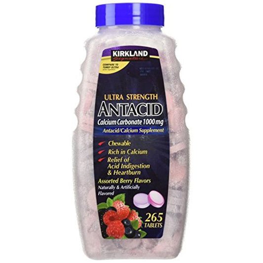 KIRKLAND ULTRA STRENGTH ANTACID, 265 TABLETS