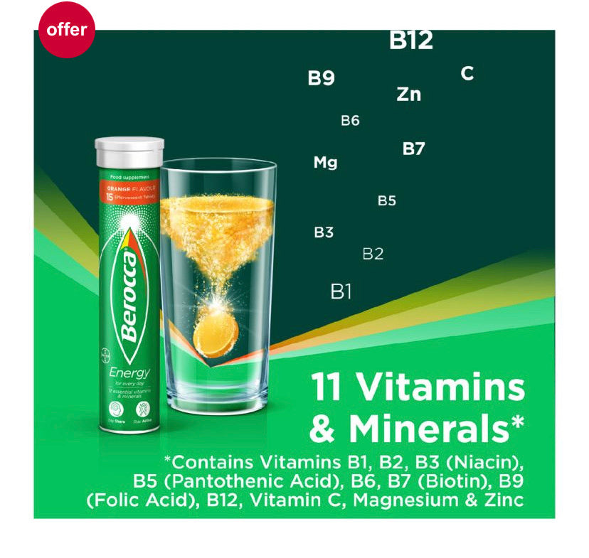 BEROCCA ORANGE ENERGY VITAMIN - E-Pharmacy Ghana