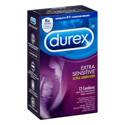 DUREX EXTRA SENSITIVE (12 CONDOMS) - E-Pharmacy Ghana