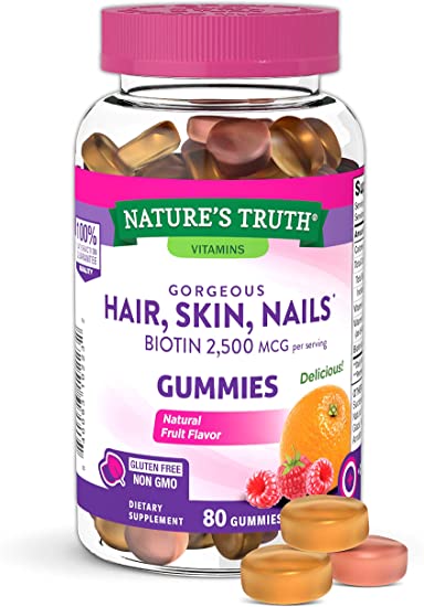 NATURE’S TRUTH HAIR, SKIN, NAILS 80 GUMMIES