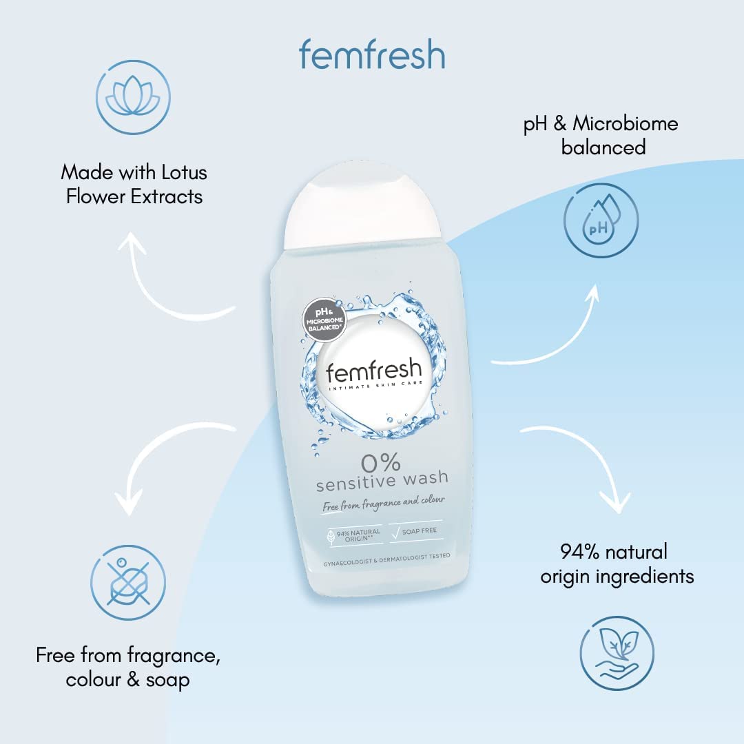 FEMFRESH SENSITIVE INTIMATE 0% WASH