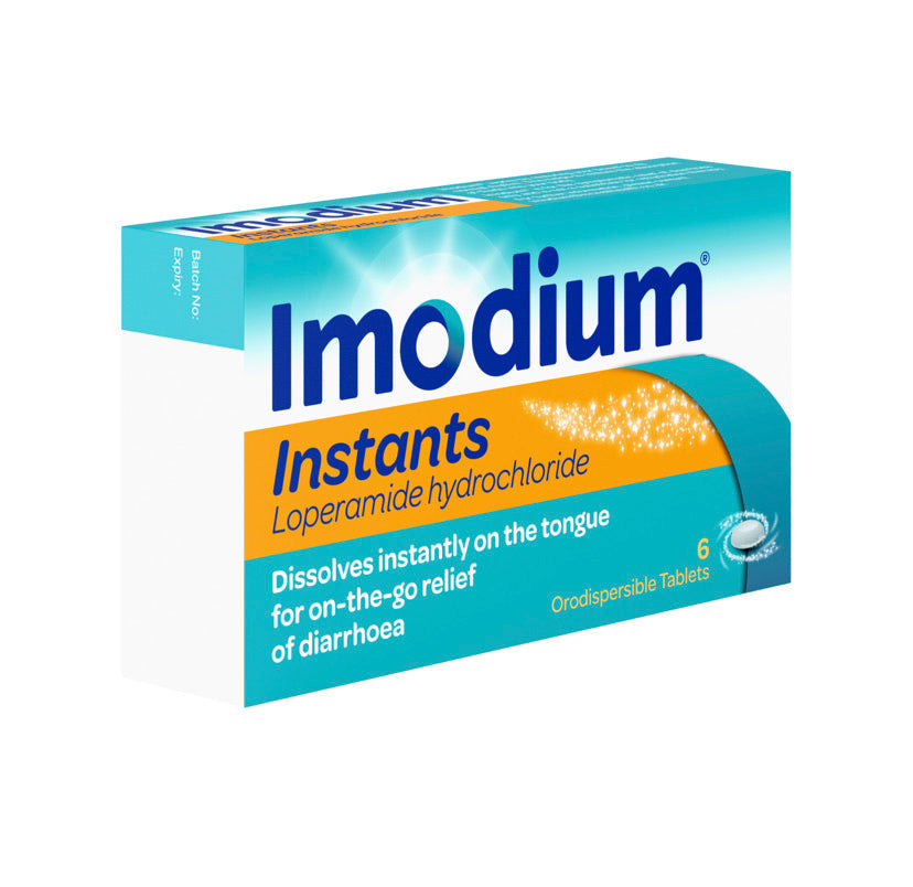 IMODIUM INSTANTS - 6 ORODISPERSIBLE TABLETS - E-Pharmacy Ghana
