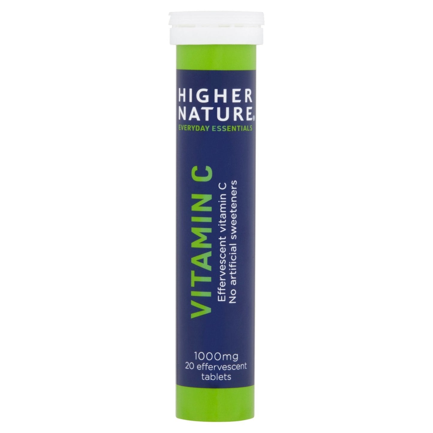 HIGHER NATURE VITAMIN C 1000MG, 20 EFFERVESCENT TABLETS