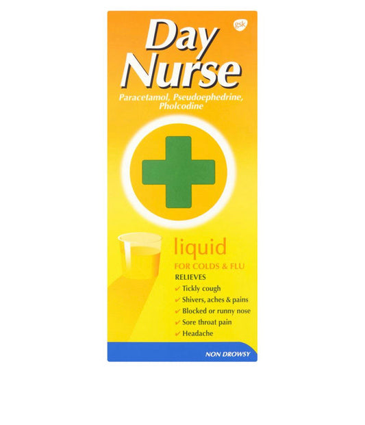 DAY NURSE LIQUID FOR COLDS & FLU - E-Pharmacy Ghana