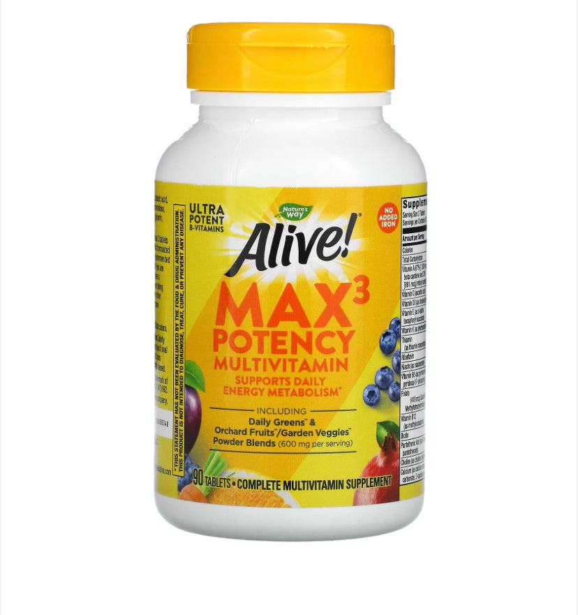 NATURE’S WAY ALIVE MAX3 POTENCY MULTIVITAMIN
