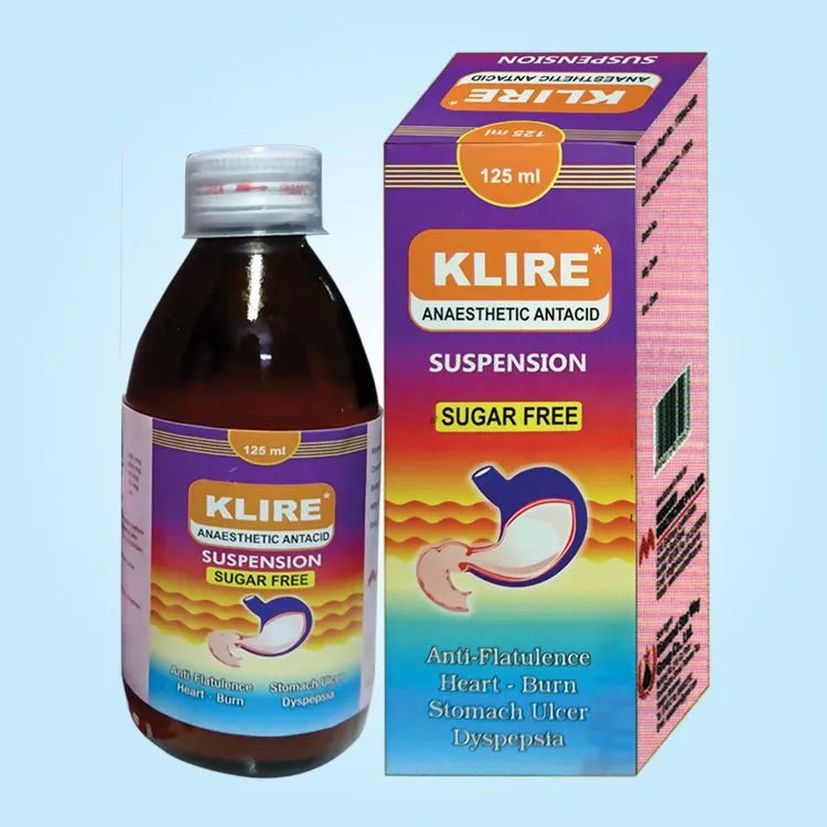 KLIRE ANAESTHETIC ANTACID SUSPENSION
