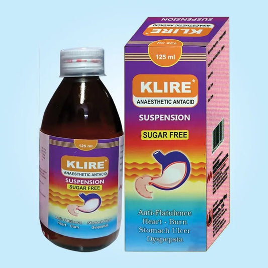 KLIRE ANAESTHETIC ANTACID SUSPENSION
