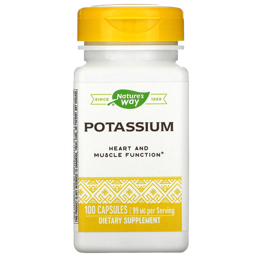 NATURE’S WAY POTASSIUM, 100 CAPSULES