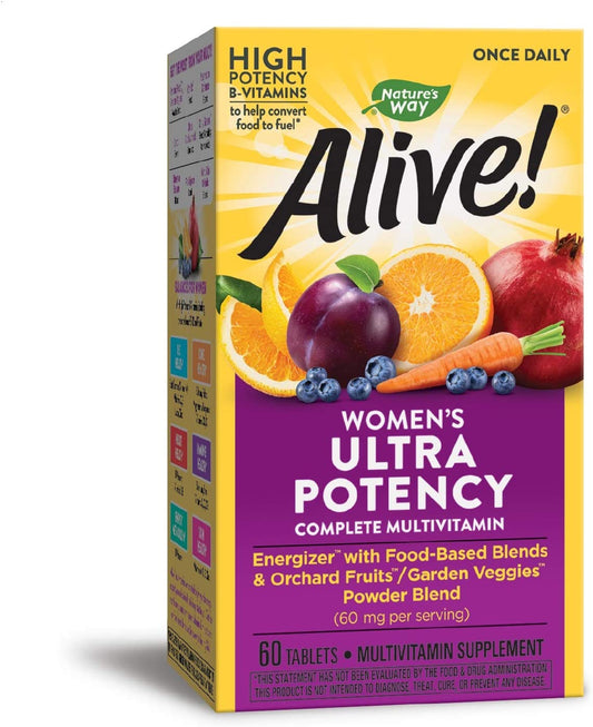 ALIVE WOMEN’S ULTRA POTENCY MULTIVITAMIN, 60 TABLETS