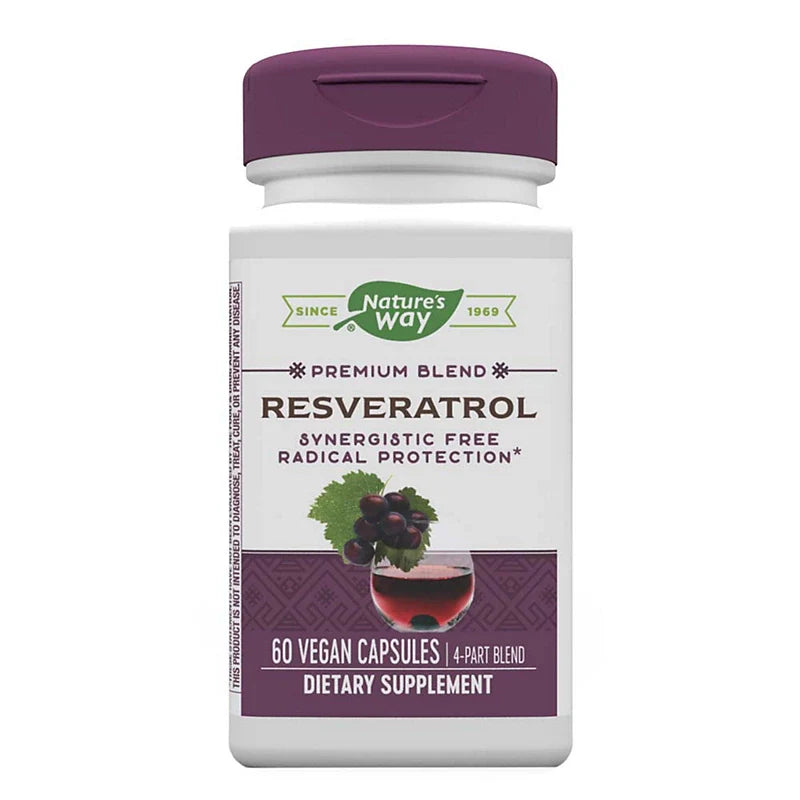 NATURE’S WAY RESVERATROL, 60 CAPSULES