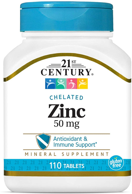 21ST CENTURY CHELATED ZINC 50MG