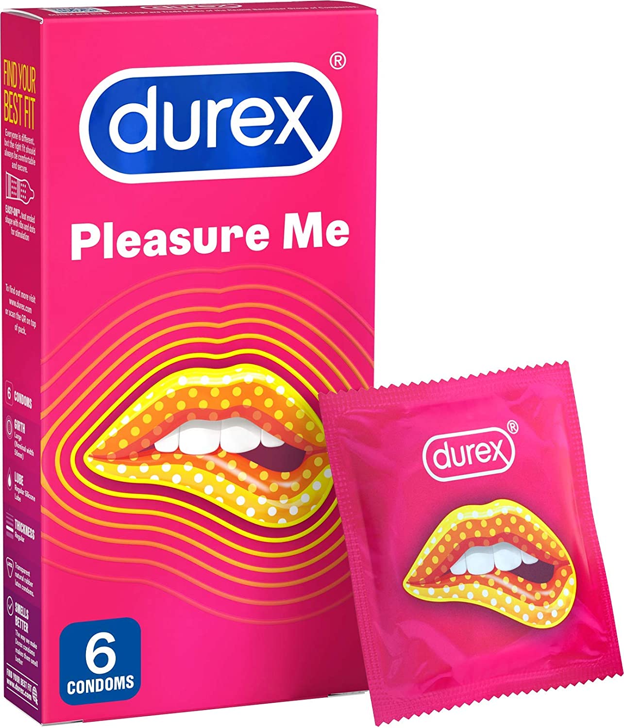 DUREX PLEASURE ME CONDOMS 6s - E-Pharmacy Ghana