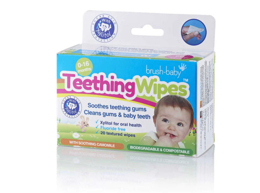 BRUSH-BABY TEETHING WIPES