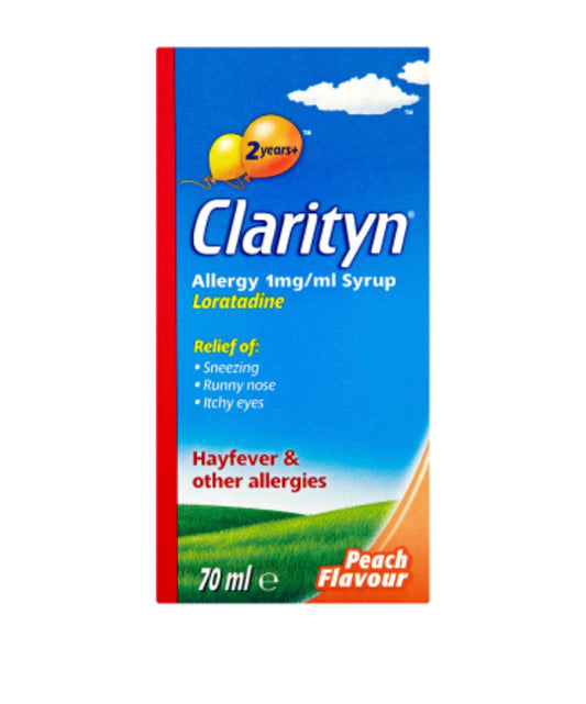 CLARITYN ALLERGY SYRUP PEACH – 70ML - E-Pharmacy Ghana
