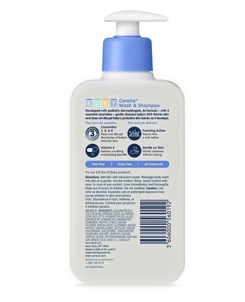 CERAVE BABY WASH & SHAMPOO 237ML