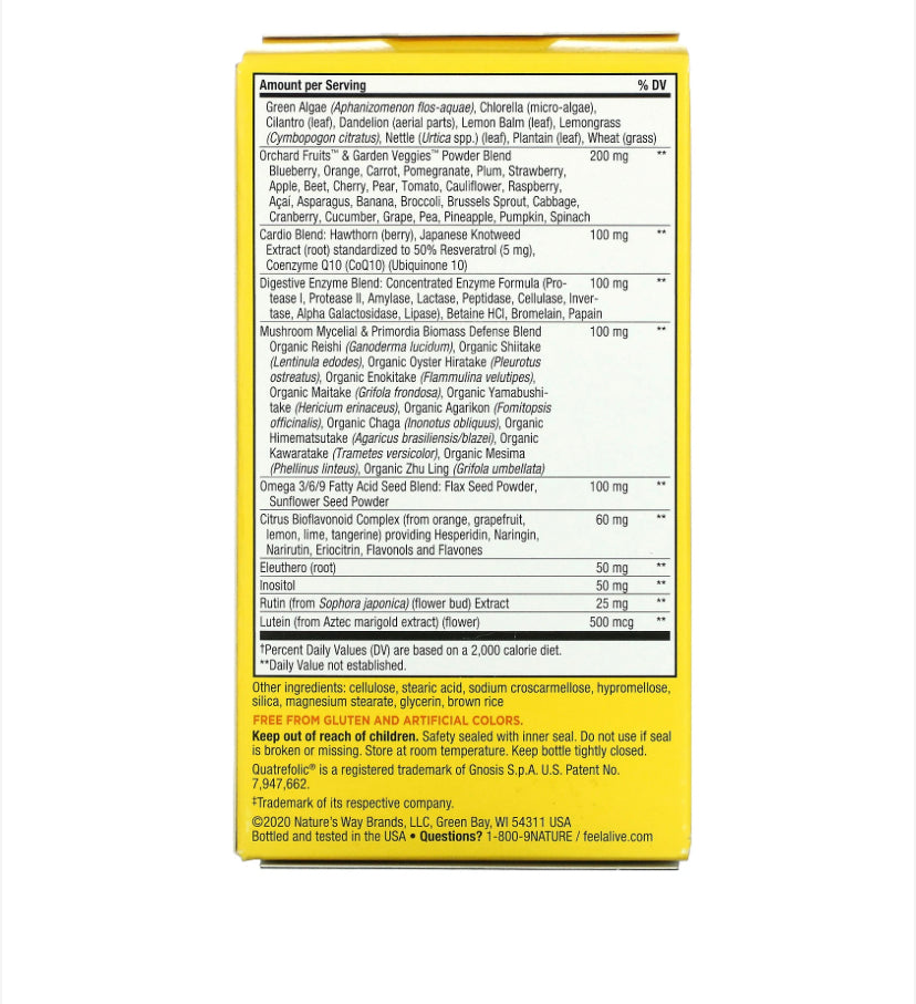 NATURE’S WAY ALIVE MAX3 POTENCY MULTIVITAMIN