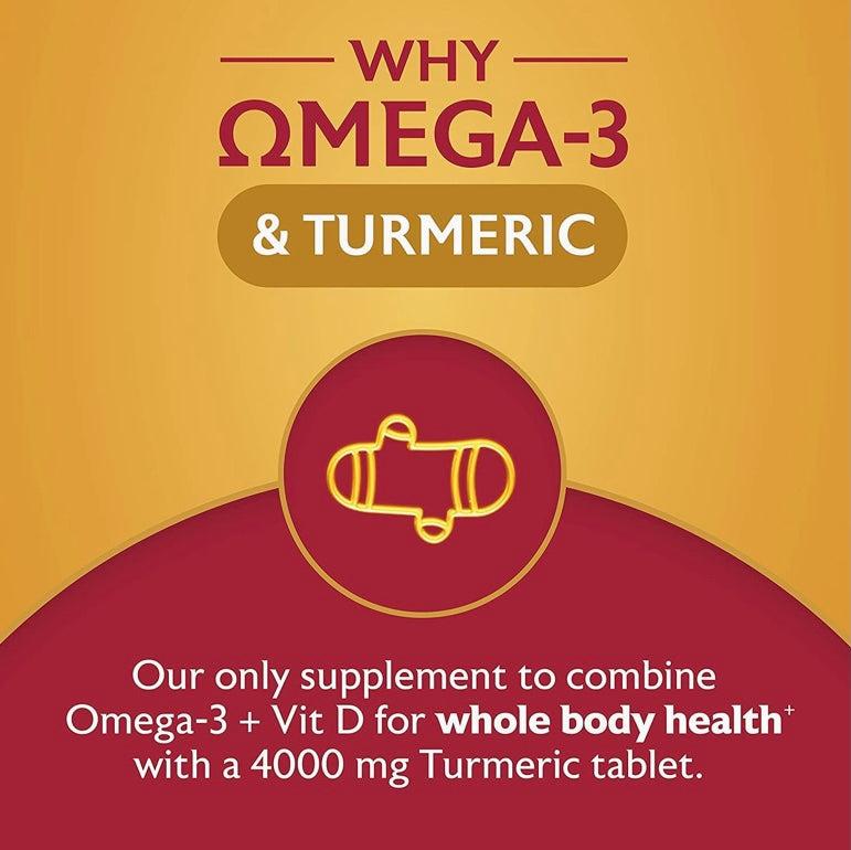SEVEN SEAS OMEGA-3 & TURMERIC 500MG FISH OIL