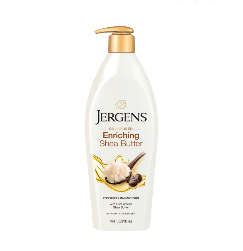 JERGENS OIL-INFUSED ENRICHING SHEA BUTTER MOISTURIZER 496ML - E-Pharmacy Ghana