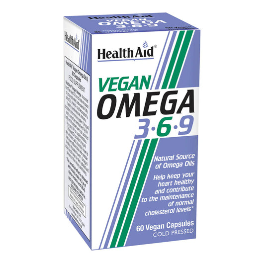 HEALTHAID VEGAN OMEGA 3•6•9, 60 VEGAN CAPSULES