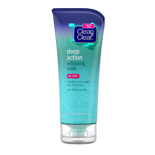 CLEAN & CLEAR DEEP ACTION EXFOLIATING SCRUB 198G