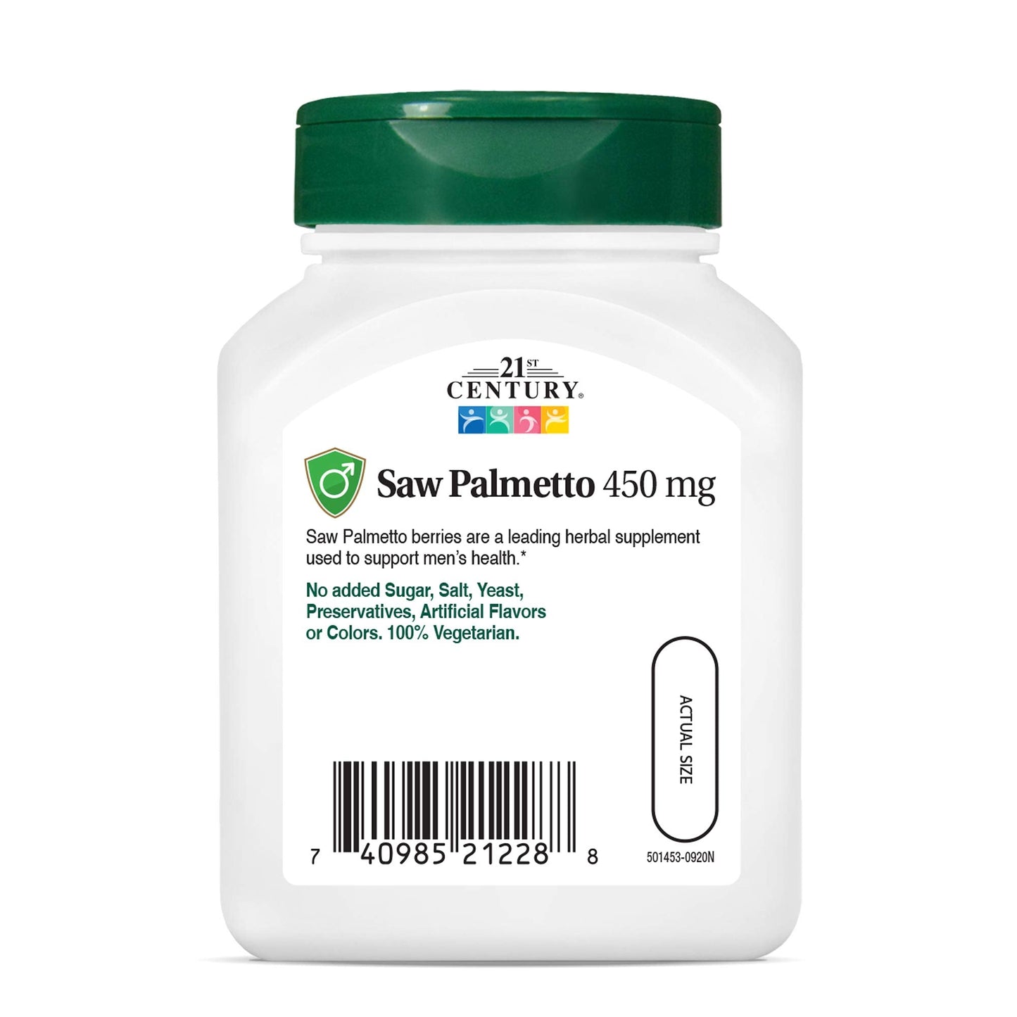 21ST CENTURY SAW PALMETTO 450MG, 60 CAPSULES